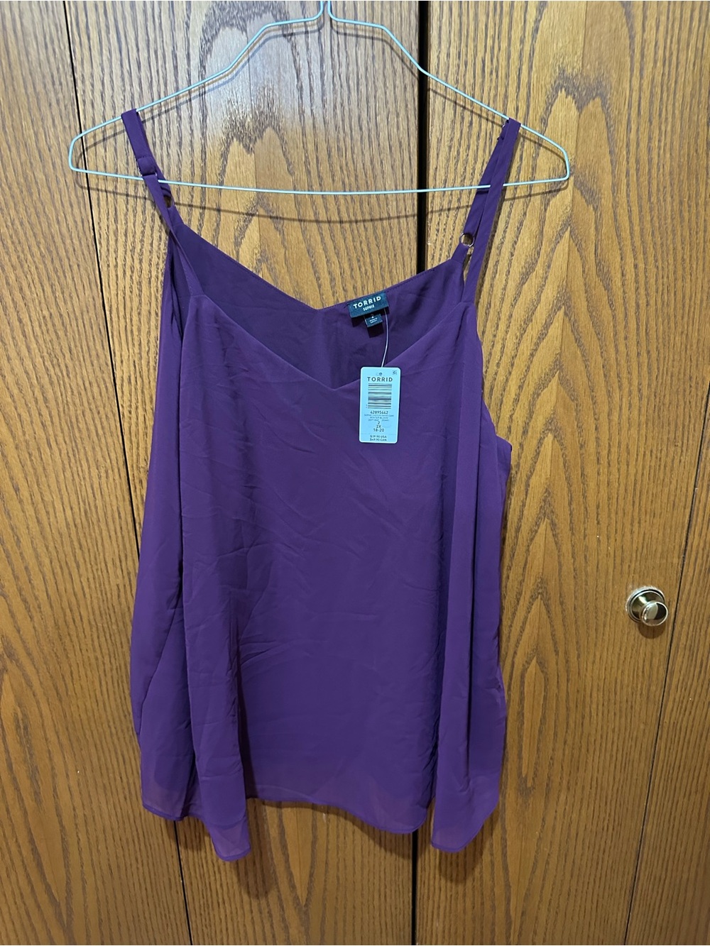 Torrid Sophie Purple Spaghetti Strap Shell Top